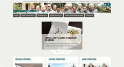 Desktop Screenshot of franciscanosecuador.net